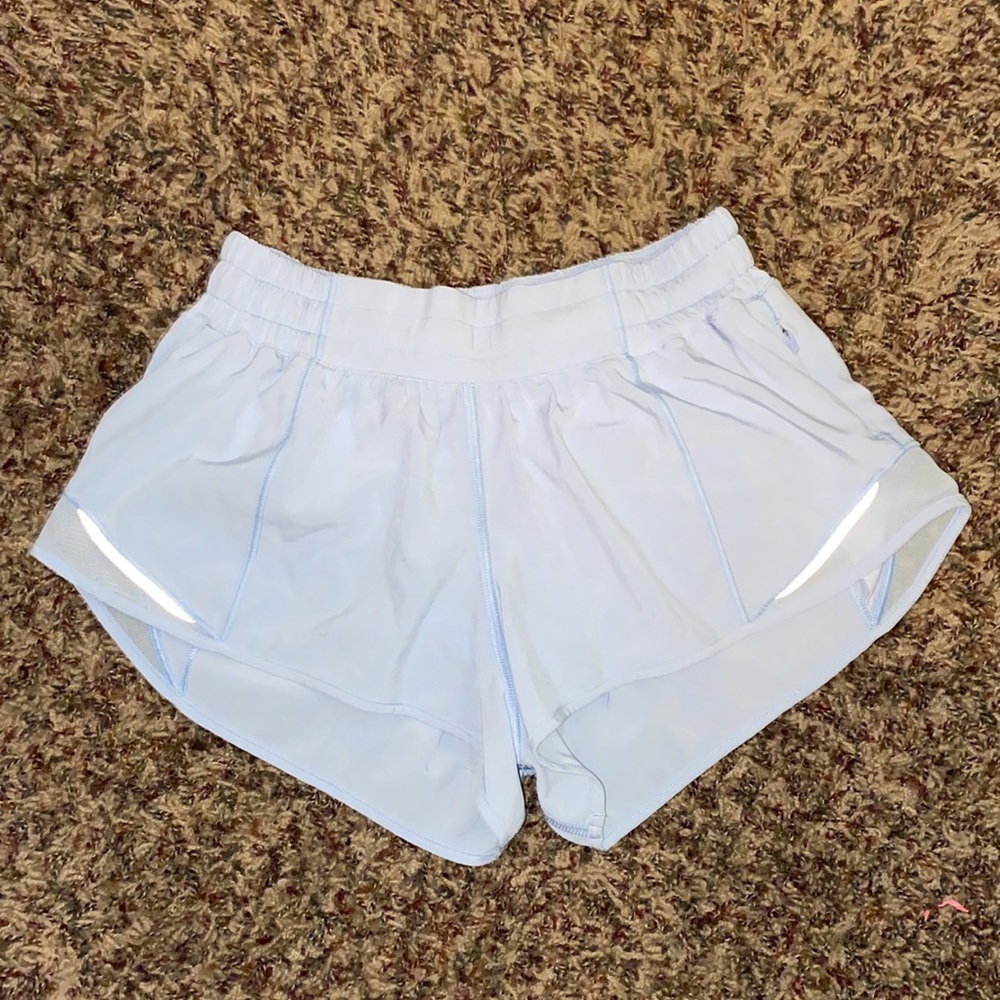Lululemon size 4 light blue shorts